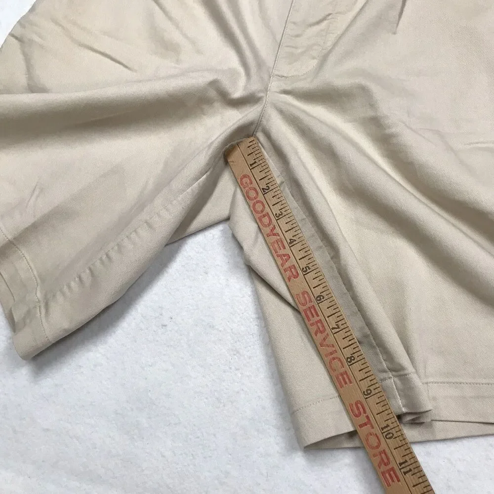 Men NIKE Shorts Men M 32W Khaki Tan Fit Dry Pleat Front Golf Casual Preppy